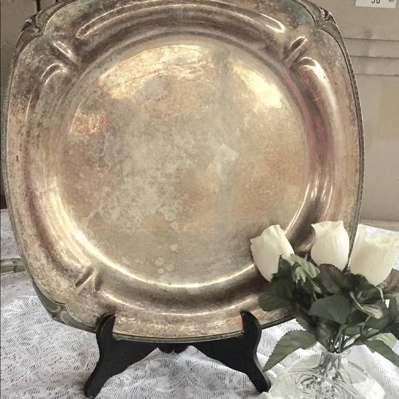 Large Charger Tray Table Decor Deco Style EPNS - Picture 13 of 13